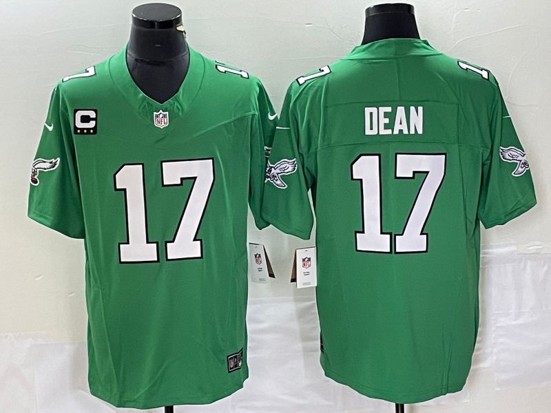 Men Philadelphia Eagles 17 Dean Green 2023 Nike Vapor Limited NFL Jersey style 2